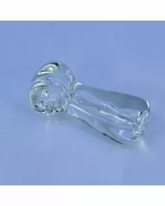 Handpipe - 4" Inch - Spoon Super Heavy Clear