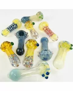  HANDPIPE 4" INCH  FUMED COLORS - ASSORTED