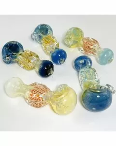  HANDPIPE 4" INCH SQUARE FUMED COLORS -ASSORTED 