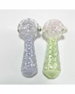 HANDPIPE 5" INCH - HEAVY WITH DOT HEAD - ASSORTED DESIGN 