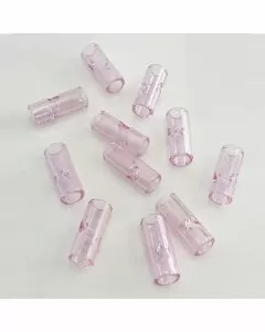 GLASS TIPS PINK COLORS - 25 COUNTS PER PACK