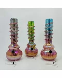 Glass Waterpipe - 12 Inches - Assorted Colors - GR-Y-99