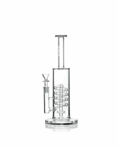 13" INCH - GRAV LABS FLARE STEMLESS WITH COIL SHOWERHEAD CLEAR - CSH.0