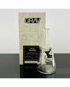 Grav Helix Beaker Water Pipe 8.75 Inch - Clear - Hx.Bk.0 - Assorted