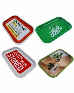 Green Line Rolling Tray - 11 Inches X 7.5 Inches