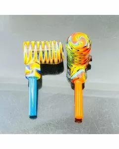 Handpipe - 4 Inch - Hammer Wig Wag - Price Per Piece - Assorted 