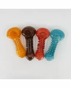 HANDPIPE 3" INCH - CHURA SPIRAL - ASSORTED COLORS - 4 PER PACK