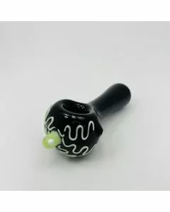 Handpipe Black With Octopus on Head - 5 Inches 