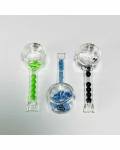 SENSE GLASS - HANDPIPE WITH FREEZABLE GLASS BEADS