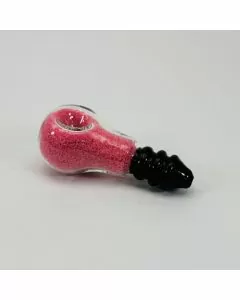 Handpipe With Sand Filled Light Bulb - 3.5 Inches