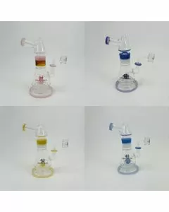 Helios Glass - 9 Inches - Waterpipe With Showerhead Perc 