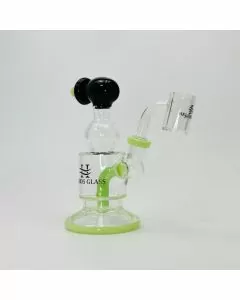 Helios - Glass Waterpipe With Inline Perc - 6 Inches 