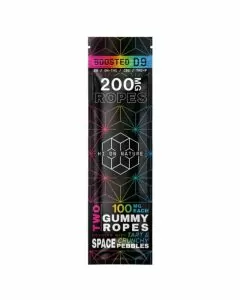 Hon-Boosted D9-OH-THC-THC-P-CBG-Tart N Crunchy Space Pebbles 200mg Gummy Ropes-2 Per Pack