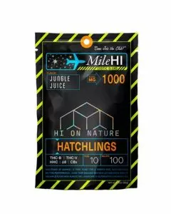 Hon - Mile Hi Hatchlings - Delta 8 - HHC -THC-V - THC-B - CBX-  1000mg Gummies - 10 Piece Pack - Jungle Juice