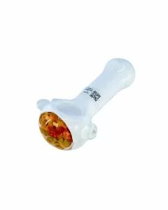 HPMS75 - 5 Inch Handpipe - White With Honeycomb Head
