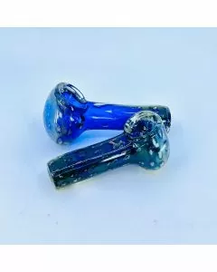HPMS78 - 3 Inch Handpipe - Blue-Gold Pipe