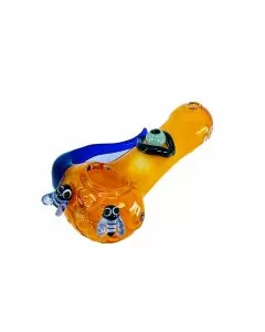 HPMS79 - 4 Inch Handpipe - Side Handle With Eyed And Honeybee Perc