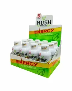 Hush - Kratom Energy Shots - 60ml - 12 Counts Per Pack - Orange