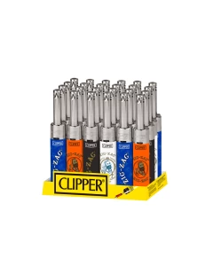 Clipper Lighter - Eletronic Mini Tube - 24 Per Display - Ziz Zag
