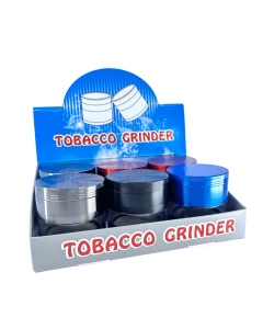 Tobacco Grider Color With Window 64mm - 4 Parts - Assorted Colors-PLG17