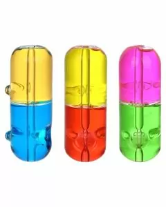 Handpipe 4.5" With Dual Color Glycerin (Ghp877) - Assorted - Price Per Piece