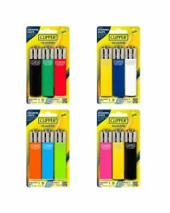 Clipper Lighter - Blister Cp11br - Assorted Colors - 3 Piece Per Pack