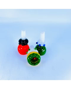 Bowl With Ring Handle and Slime Honeycomb 14mm - Male - 3 Piece Per Pack - MSBL24