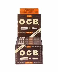 Ocb Virgin Unbleached Papers W-tips 1.25 Size - 24 Pack Per Box
