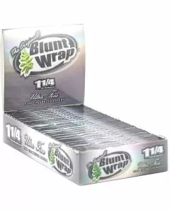 Blunt Wrap Silver Ultra Fine Papers King Size Slim - 25 Per Pack