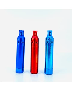  Metal Pipe One Hitter - 4 Inch - 3 Per Pack -  Assorted Colors - OHIM6