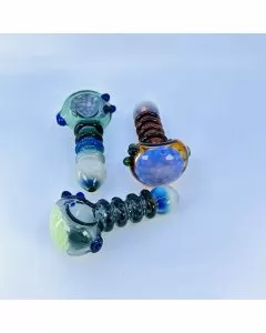 Handpipe 4.5" Inch With Honeycomb Head and Rings