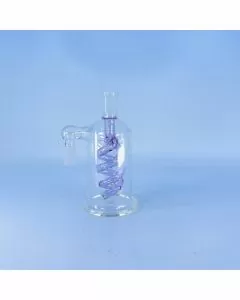 Ash Catcher - 90 Degree - 14male - 14 Female With Double Coil Perc - Pink