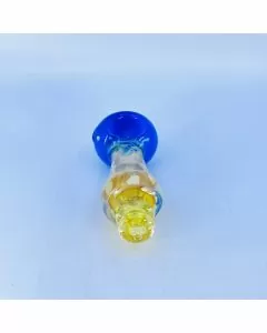 Handpipe 4.5" Inch Slime Head With Gold Fancy Pipe