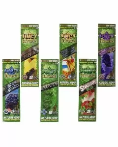 Juicy Hemp Wraps - 2 Pieces Per Pack - 25 Packs Per Box - Price Per Pack