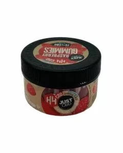 Just CBD - H4 Gummies - 250mg - Raspberry - 25 Counts Jar