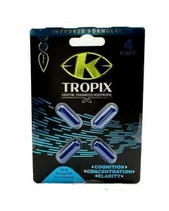 K Tropix - Kratom - 50mg - Capsules - 4 Pieces Per Pack