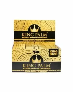 King Palm Natural Hemp Rolling Papers And Filters - King Size - 32 Counts Per Pack