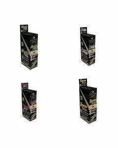 KING PALM WRAPS WITH FLAVOR TIPS - 2 COUNT PER PACK- 15 PACK PER DISPLAY