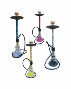 LAIS HOOKAH W.FALL MW01 - 30" IN SIZE - 1 HOSE - ASSORTED COLOR - PRICE PER PIECE