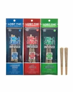 Lost THC - THC-A - Sauce Infused - Preroll - 2 Grams - 2 Counts Per Pack