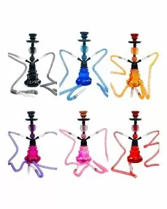 Luxor 14 Inch Shisha Hookah - Done Right - 2 Hose With Pineapple & Pearl Ball Deco - NP21-44