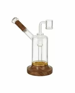 Marley Natural - Riggler Black Walnut and Glass Bubbler for Dry Herb N Concentrates