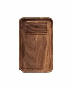 Marley Natural - Rolling Tray Wood Small - 9 Inches X 5.5 Inches - With Scrapper