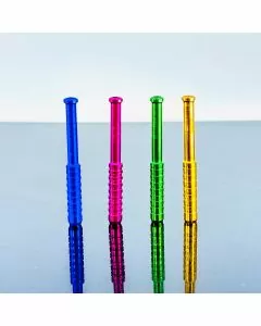 Metal Pipe One Hitter - 3 Inch - 15 Counts Per Pack - Assorted Colors - OHIM2
