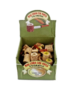 Corn Cob Pipe Mini - 36 Piece Per Box