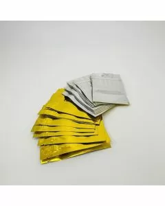 Mylar Baggies - Clear or Colored - 1 Per 8oz - 3.5 Inches X 5 Inches - 3.5 Grams - 50 Per Pack