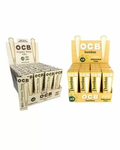 Ocb Organic Hemp Rolling Cones - King Size - 3 Counts Per Pack - 32 Packs Per Box