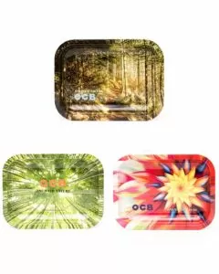 Ocb Rolling Tray Metal Small Size 7.5 Inches X 5.5 Inches