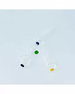 Oil Burner - 4 Inch - Green, Amber, Blue, Purple Dot