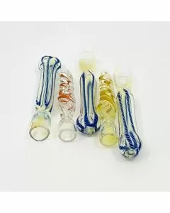 One Hitter 3" Inch - Glass Mix Designs - 10 Per Pack